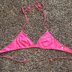 Pink Lululemon swimsuit top